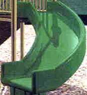 natural playgrounds right turn slide